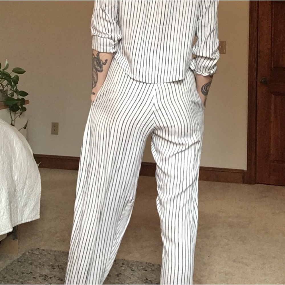 Striped Suit Pants by Zulu and Zephyr